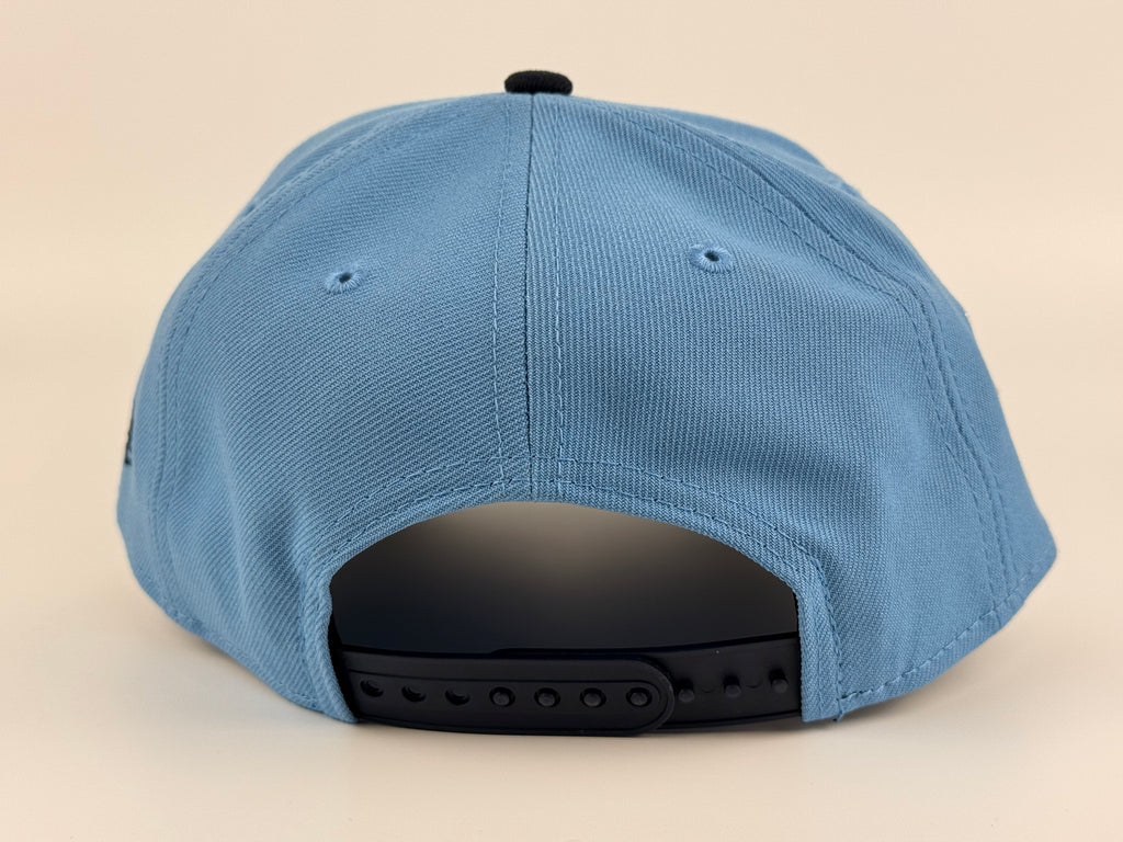 Miami Marlins New Era 940 A-Frame Adjustable Cap Sky Blue Crown/Navy Blue Visor NL Side Patch