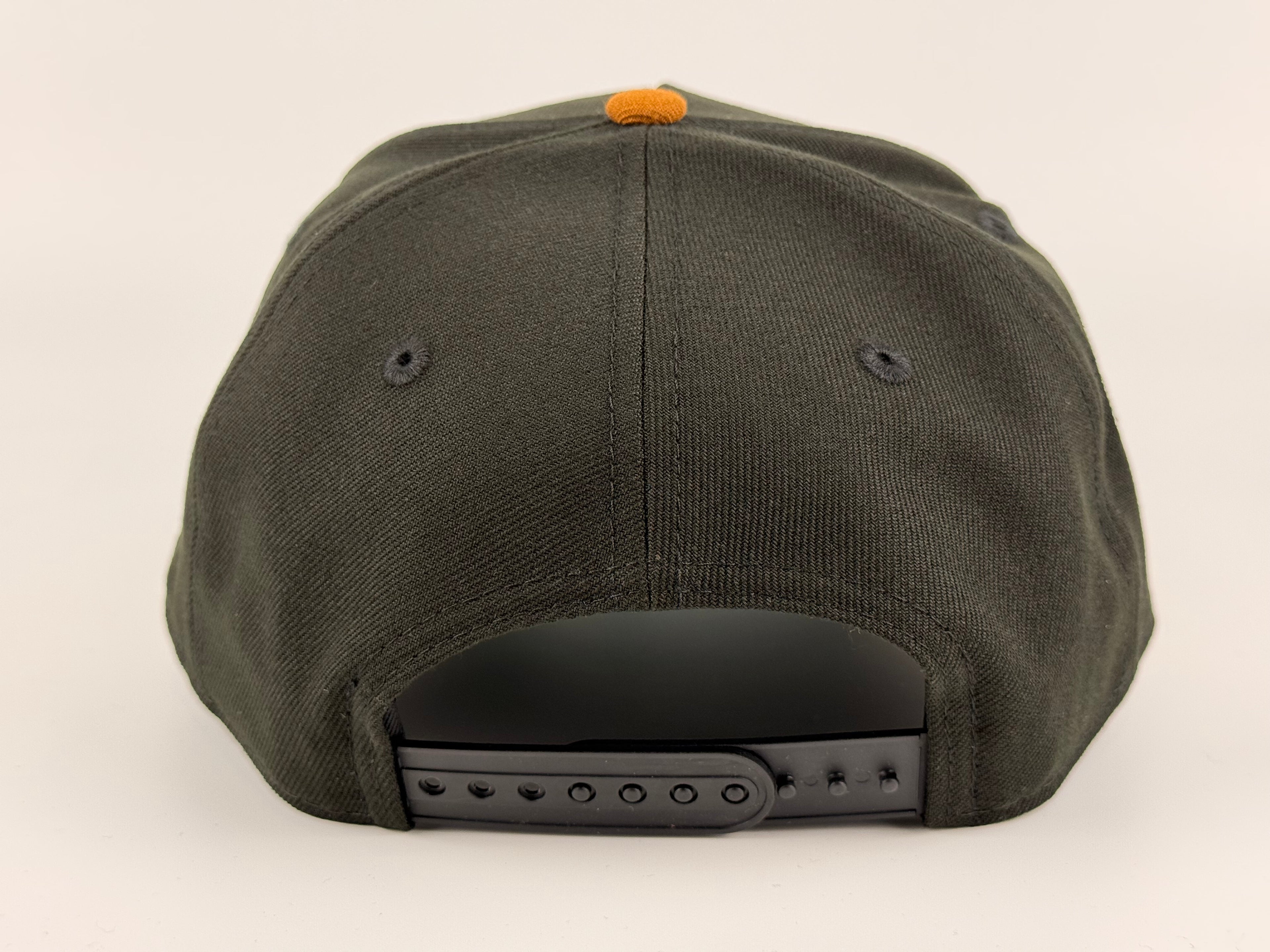 San Diego Padres New Era 940 A-Frame Adjustable Cap Black Crown/Brown Visor