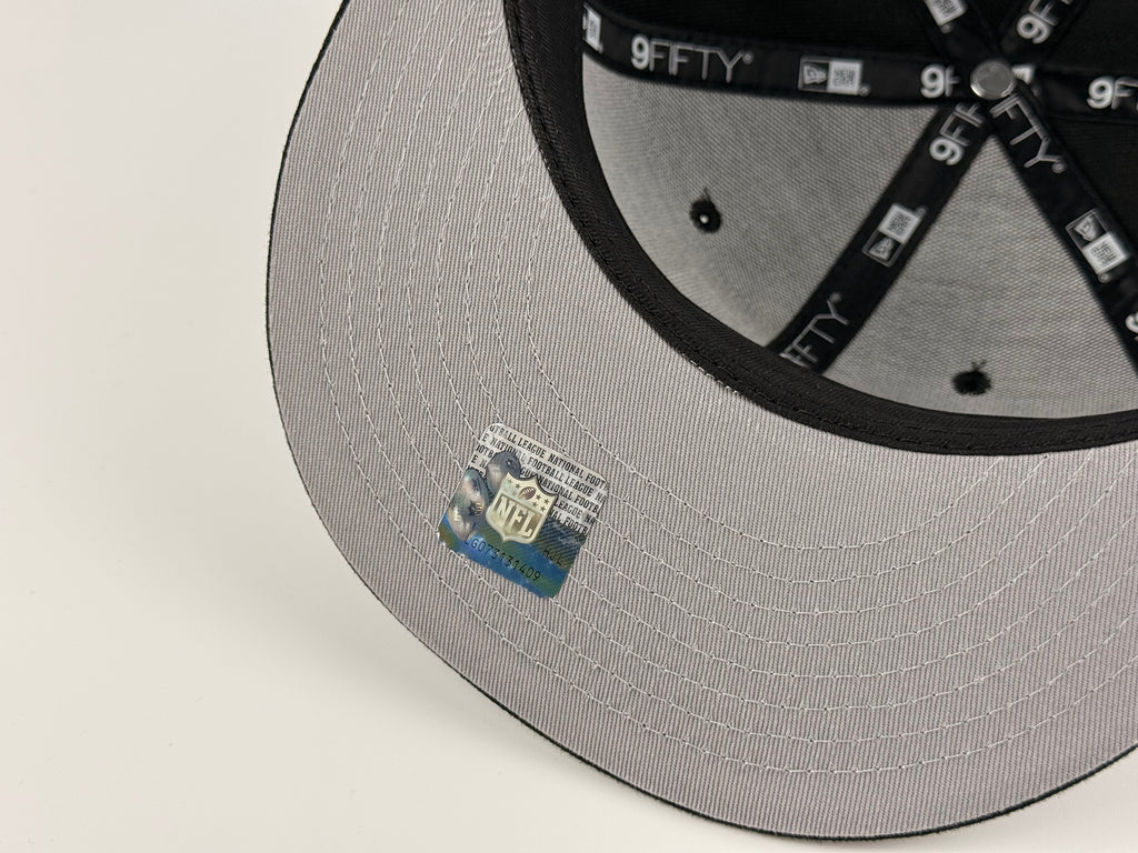 Las Vegas Raiders New Era 950 Snapback Black LV Side Patch