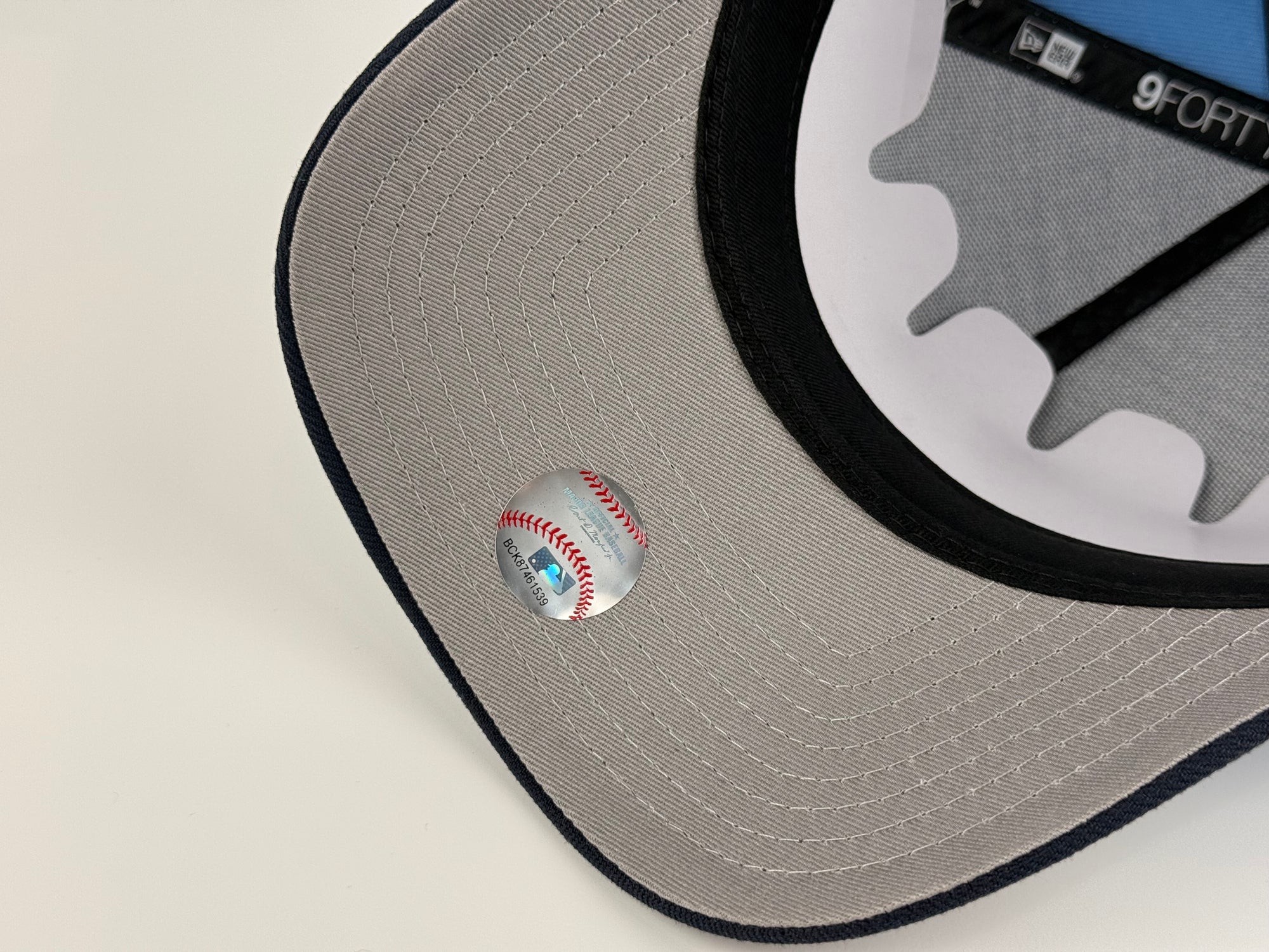 Los Angeles Dodgers New Era A-Frame Adjustable Cap Sky Blue Crown/Navy Blue Visor Dodgers Stadium Side Patch
