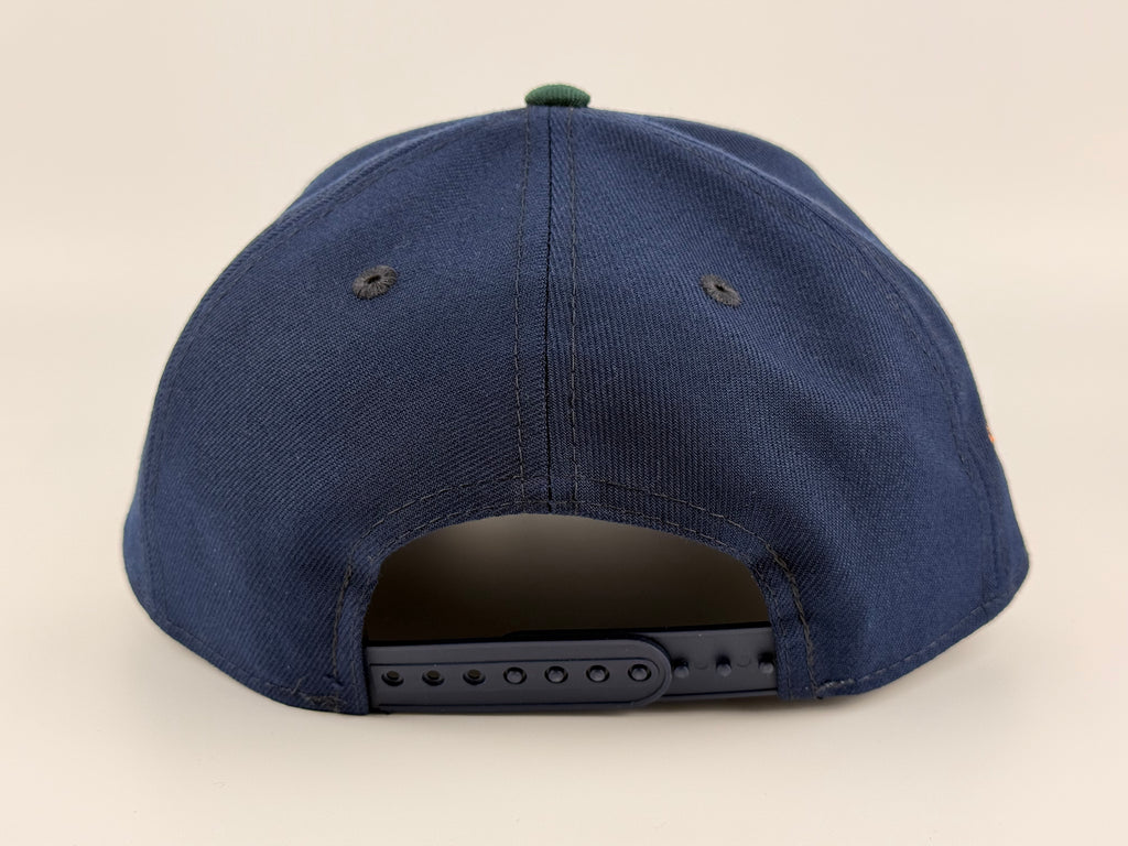 Florida Marlins New Era A-Frame Adjustable Cap Navy Blue Crown/Green Visor 10th Anniversary Side Patch