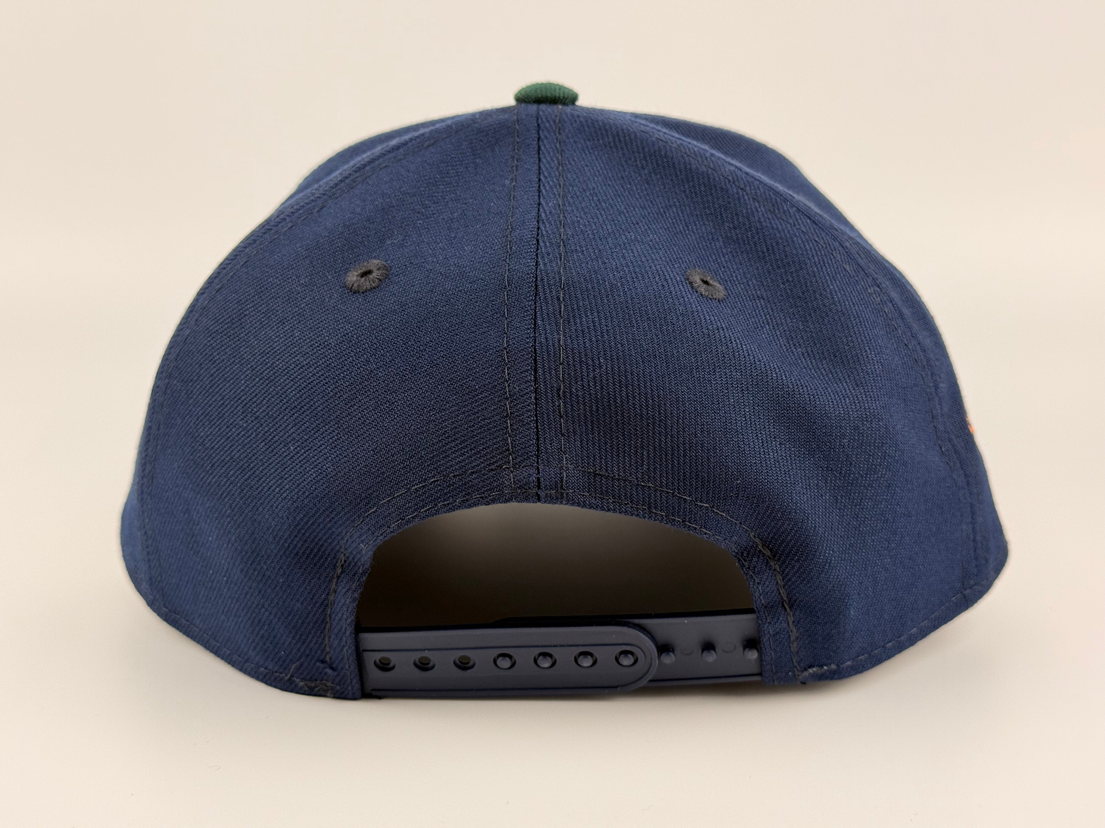 Florida Marlins New Era A-Frame Adjustable Cap Navy Blue Crown/Green Visor 10th Anniversary Side Patch