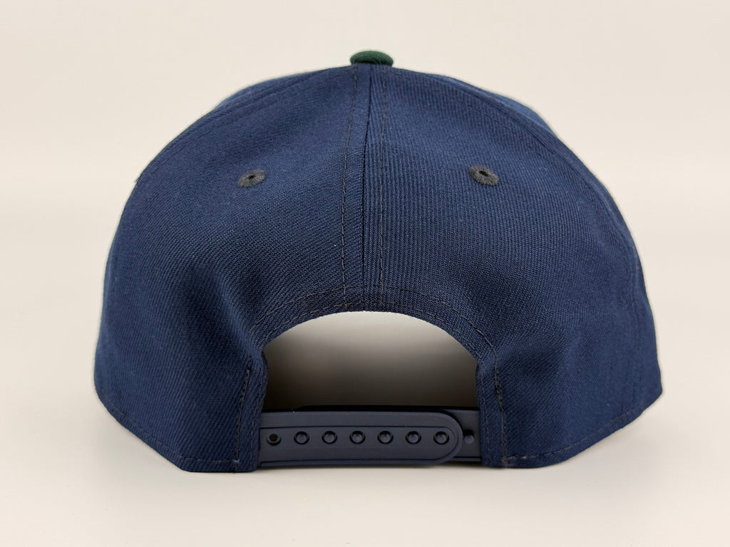 New York Yankees New Era 940 A-Frame Adjustable Cap Navy Blue Crown/Green Visor 1937 WS Side Patch