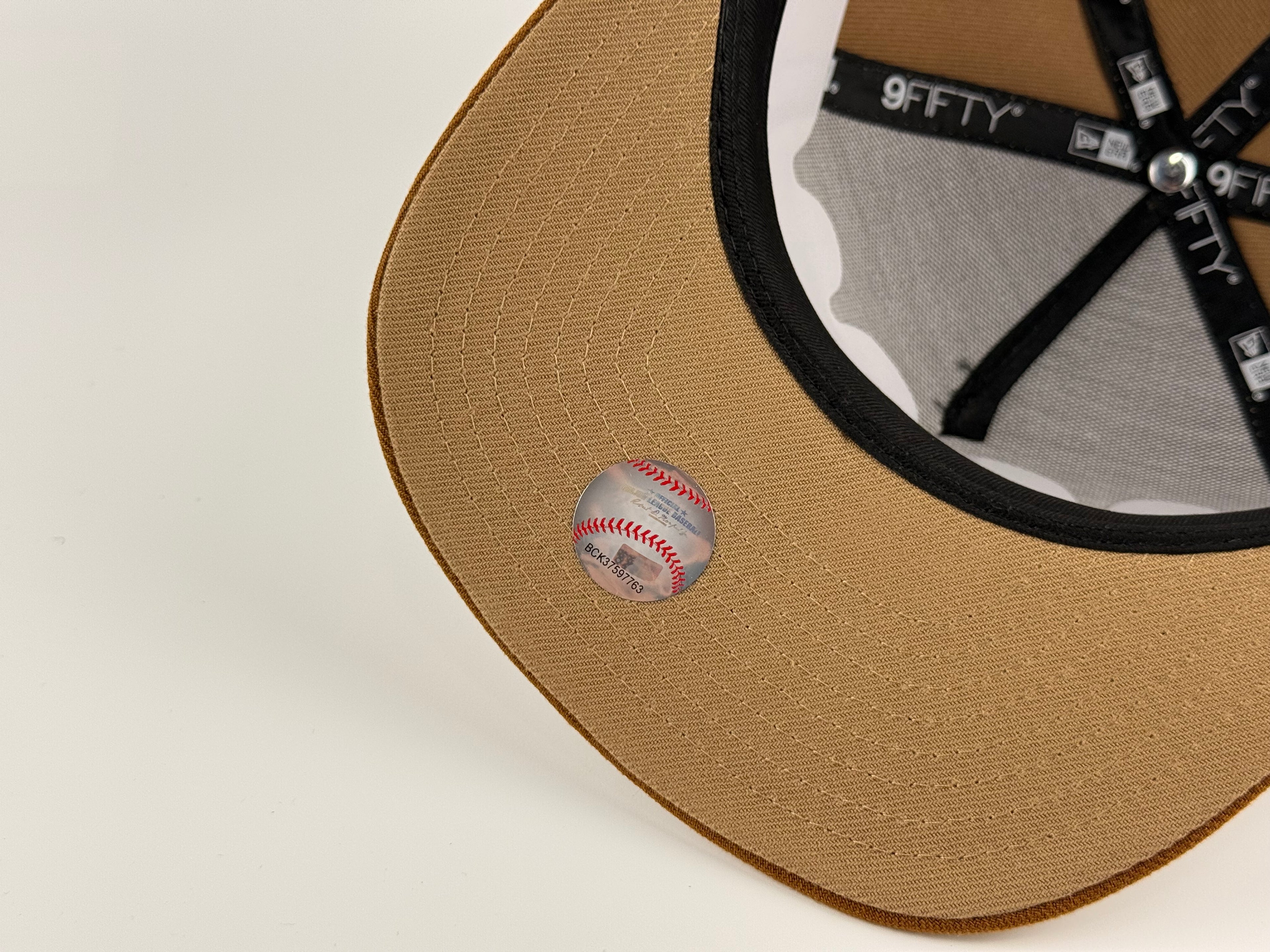 San Diego Padres New Era 950 A-Frame Snapback Khaki Crown/Brown Visor All Star Game Side Patch