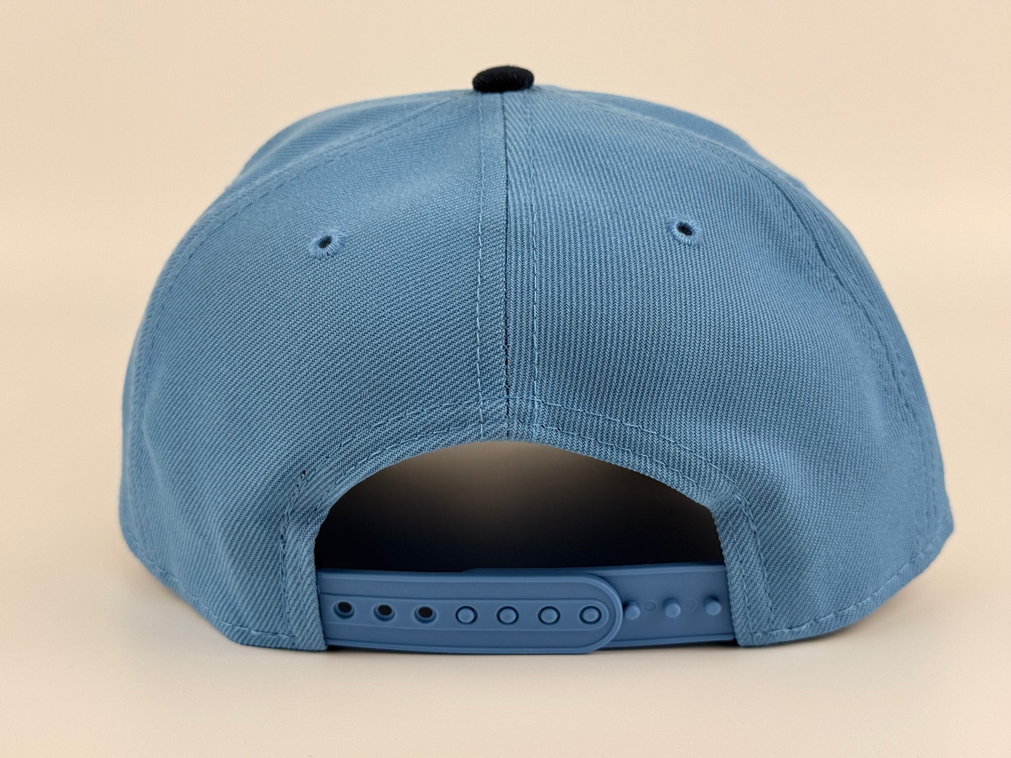 Florida Marlins New Era 940 A-Frame Adjustable Cap 2003 WS Side Patch Sky Blue Crown/Navy Blue Visor