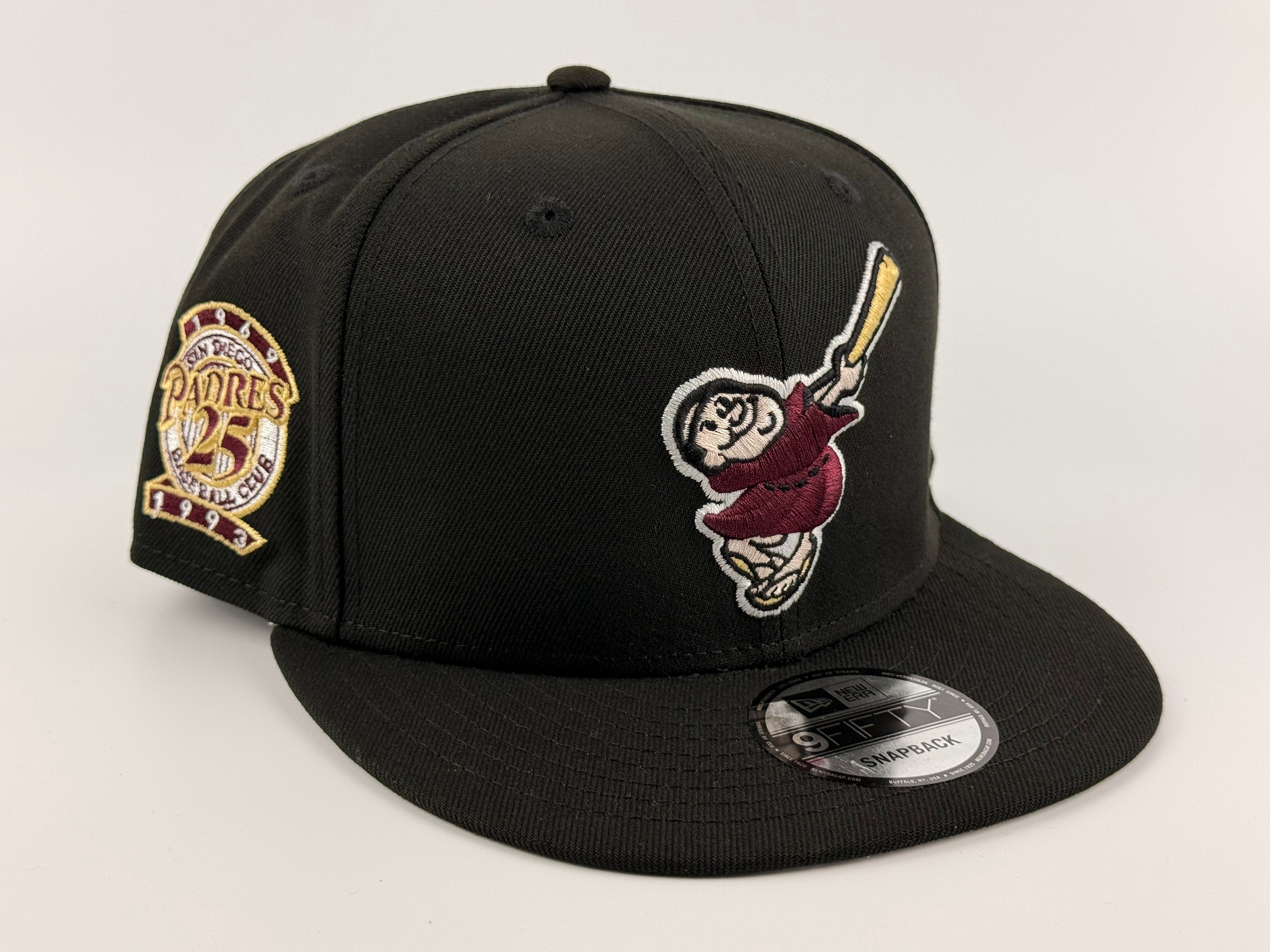San Diego Padres Swinging Friar New Era 950 Snapback Black