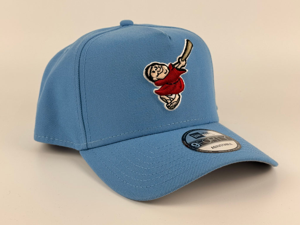 San Diego Padres Swinging Friar New Era 940 A-Frame Adjustable Cap Sky Blue