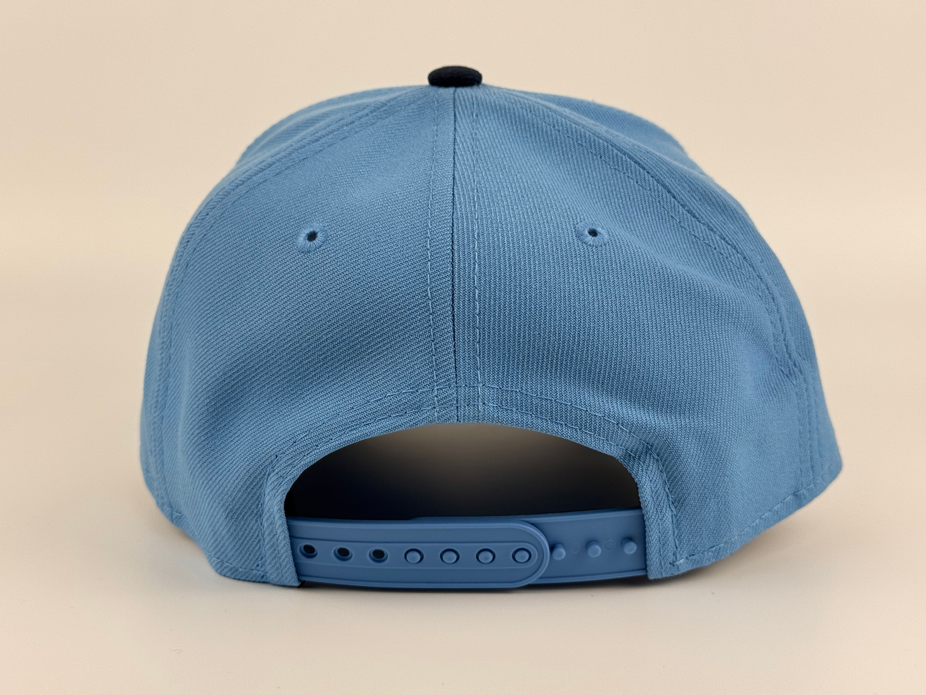 Los Angeles Dodgers New Era A-Frame Adjustable Cap Sky Blue Crown/Navy Blue Visor Dodgers Stadium Side Patch