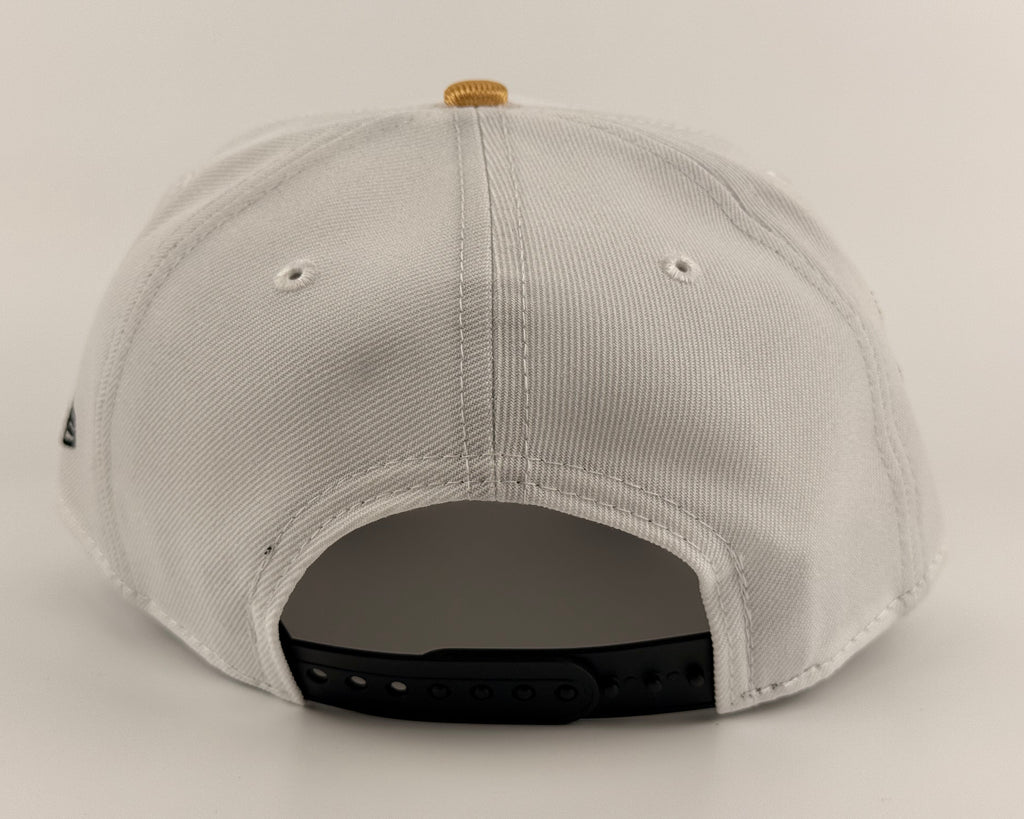 San Diego Padres New Era 940 A-Frame Snapback White Crown/Black Visor