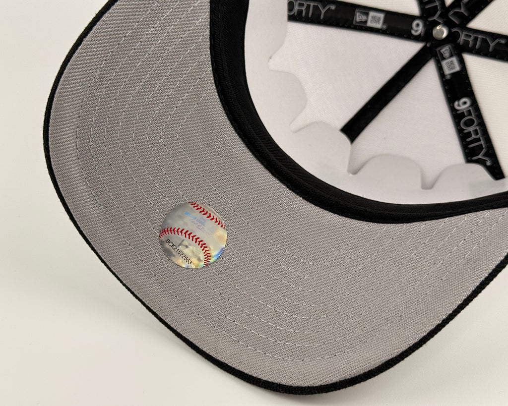 San Diego Padres New Era 940 A-Frame Snapback White Crown/Black Visor