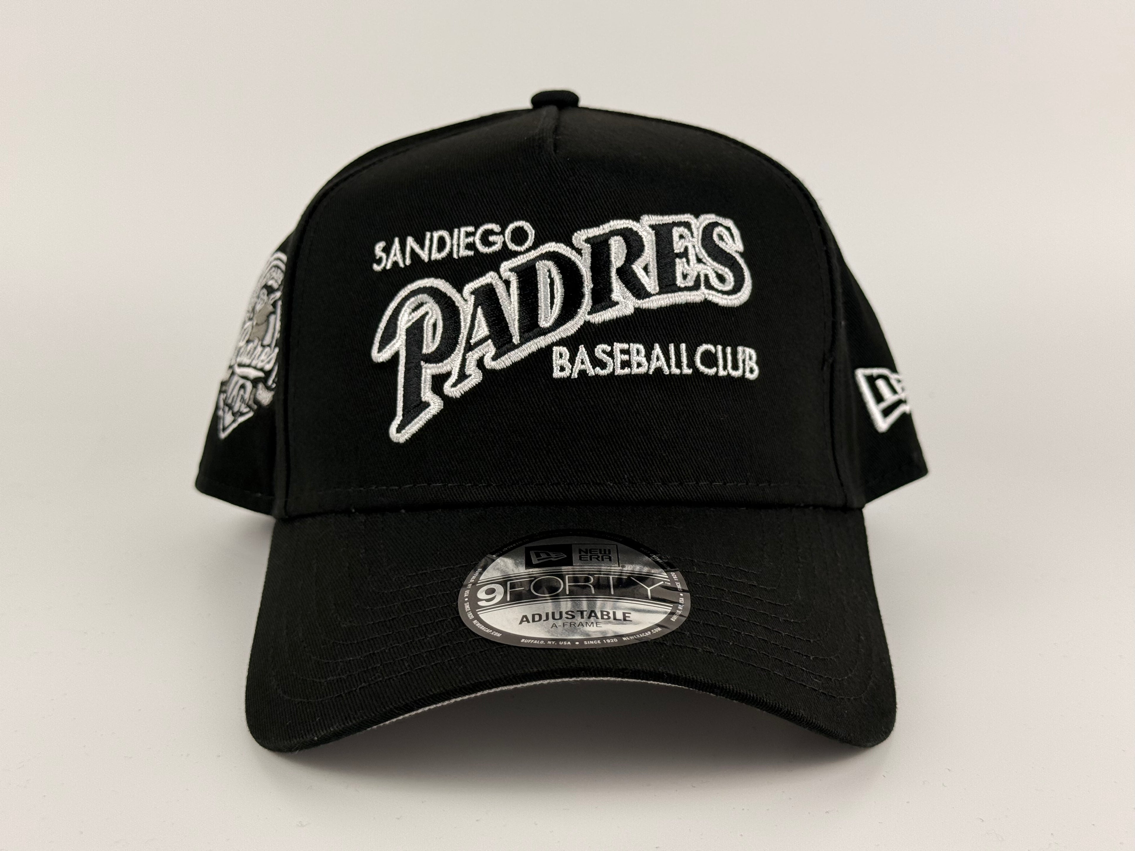 San Diego Padres Baseball Club New Era 940 A-Frame Snapback Black