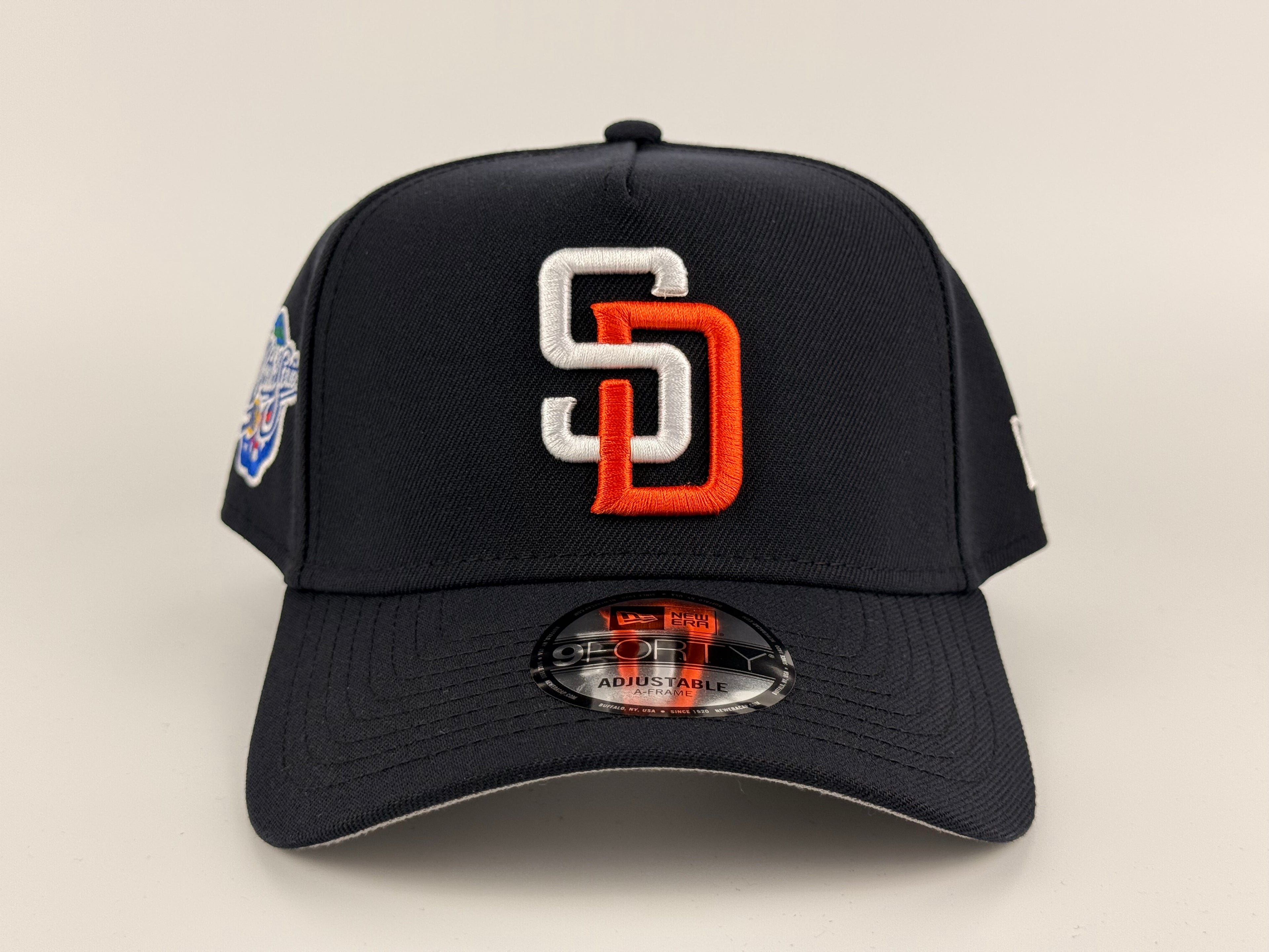San Diego Padres New Era 940 A-Frame Snapback 1998 WS Side Patch Navy Blue