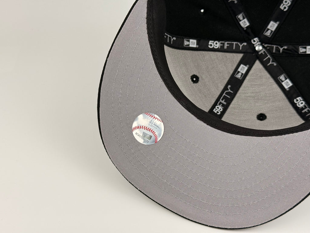 San Diego Padres Baseball Club New Era Cap 5950 Fitted Hat Black