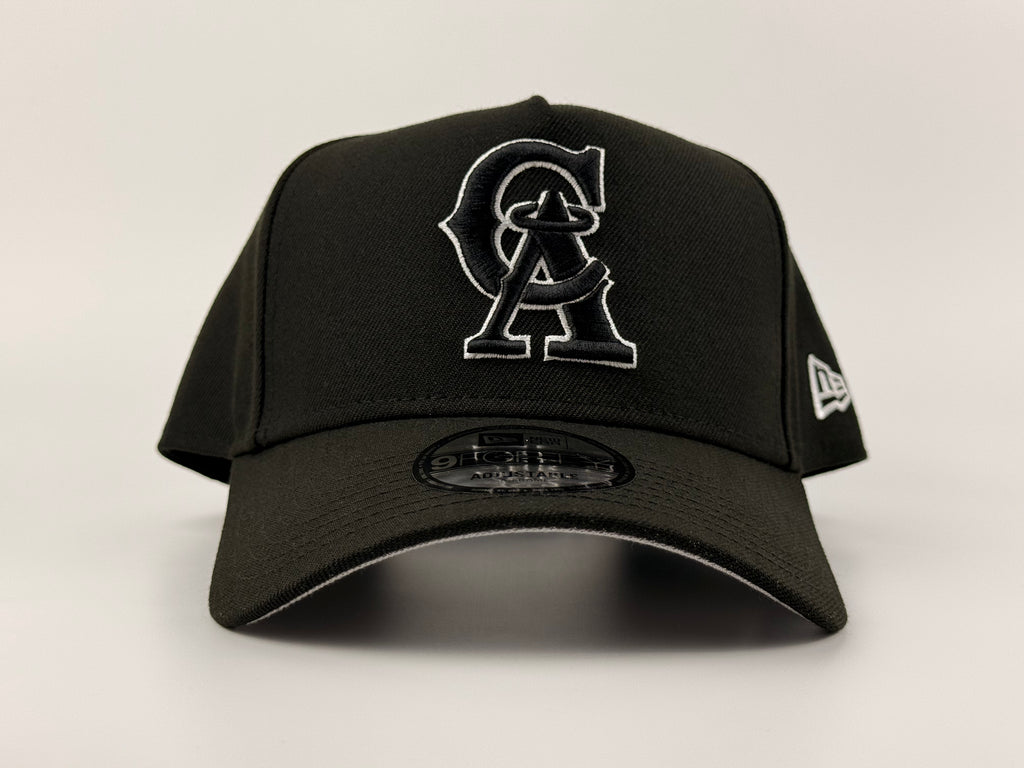 California Angels New Era Cap 940 A Frame Snapback Hat Black