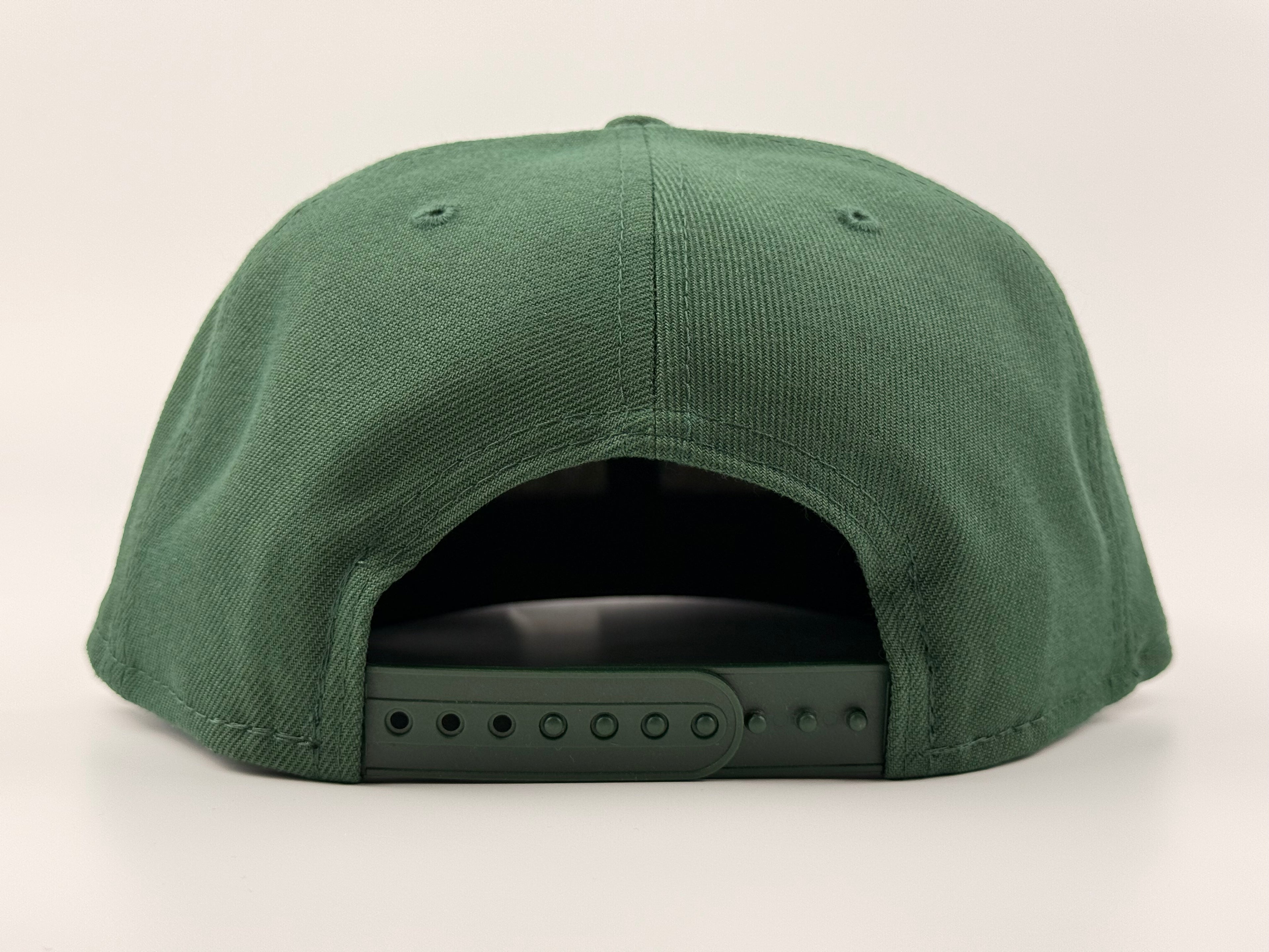 Green Bay Packers NFL Script New Era Cap 950 Snapback Hat Green