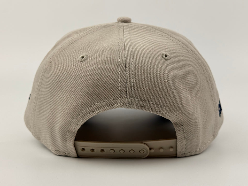 San Diego FC New Era Cap 940 A Frame Adjustable Hat Stone/Navy Blue