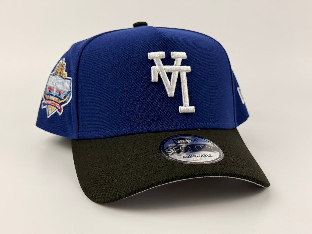 Los Angeles Dodgers Upside Down LA New Era Cap 940 A Frame Adjustable Hat Blue/Black