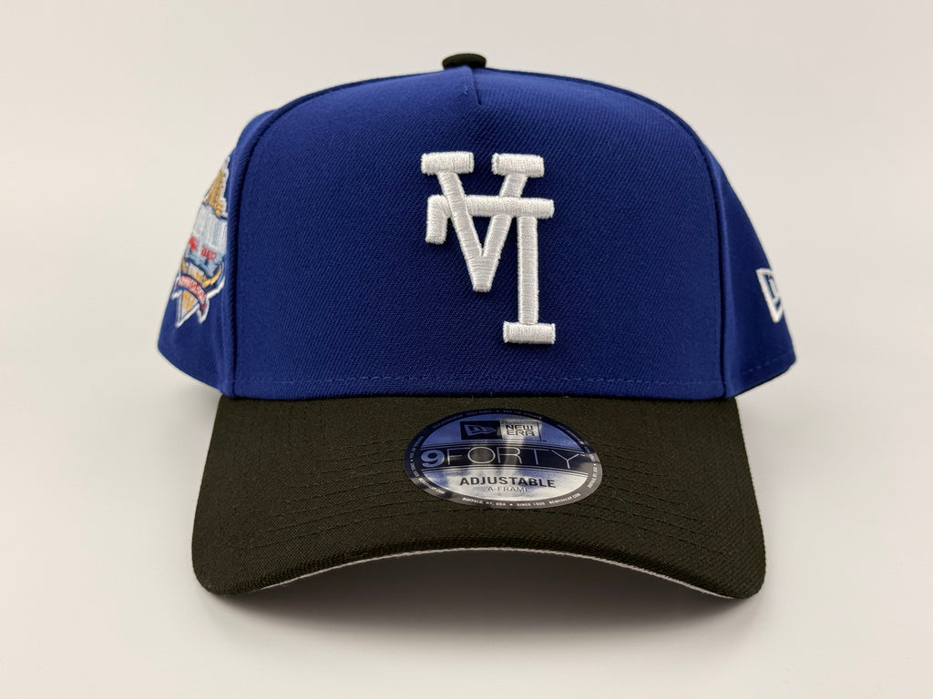 Los Angeles Dodgers Upside Down LA New Era Cap 940 A Frame Adjustable Hat Blue/Black