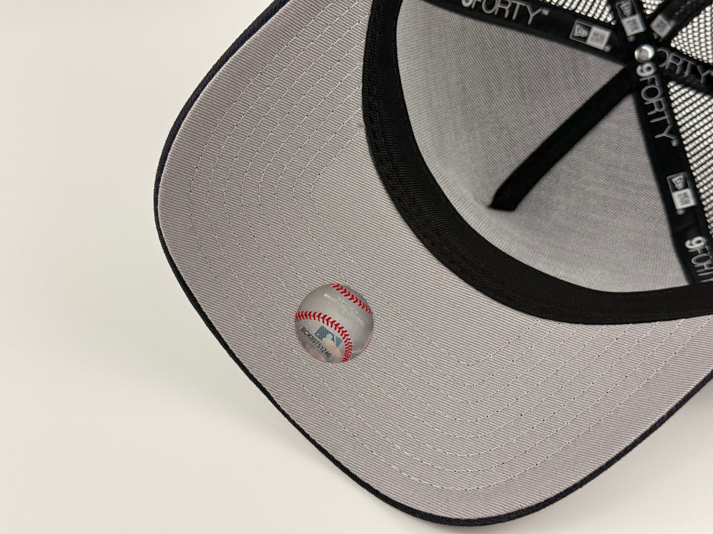 San Diego Padres Trucker Mesh 940 A Frame Adjustable Hat Navy Blue